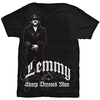 Buy Official Motorhead Lemmy Sharp Dressed Man Mens Black T Shirt Motorhead Tee • 14.95£