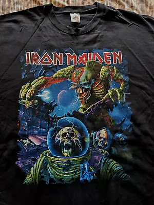 Buy Official Iron Maiden 2011 World Tour T Shirt Unworn Dates On Back • 10£
