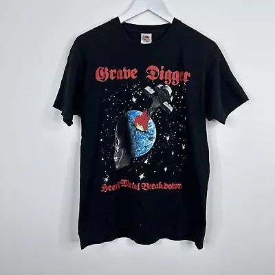 Buy Grave Digger T Shirt Size L Heavy Metal Breakdown Heavy Cotton Band Tee  • 19.99£