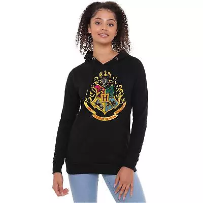 Buy Harry Potter Womens Pullover Hoodie Hogwart's Crest Jumer S-XL Official • 29.99£