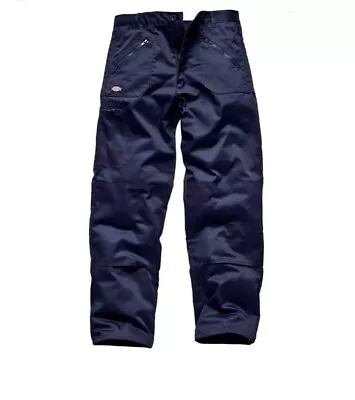 Buy New Dickies R/hawk Mens Navy Blue Action Trousers Wd814 - Size 40 Tall • 12£