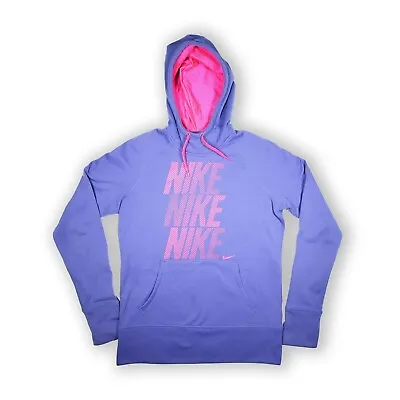 Buy Nike Women's Hoodie Jacket Medium Nike Therma-Fit Pullover Nike Graphics Purple • 19.29£
