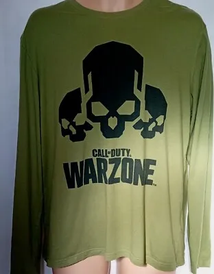 Buy Official Call Of Duty Long Sleeved Green T Shirt Size Large • 4.99£