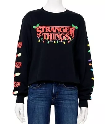 Buy Stranger Things Sweatshirt Shirt Juniors S M L XXL 2X Season 4 Christmas Lights • 27.14£