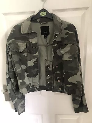 Buy River Island Ladies Camouflage Jacket Size 8. • 13£