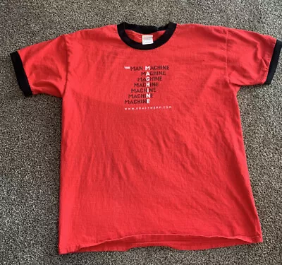 Buy Rare Kraftwerk The Man-Machine Ringer Red Large T-Shirt • 47.98£