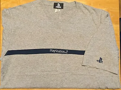 Buy Vintage Official Sony PlayStation 2 V-neck Shirt XL God Of War Call Of Duty • 37.89£