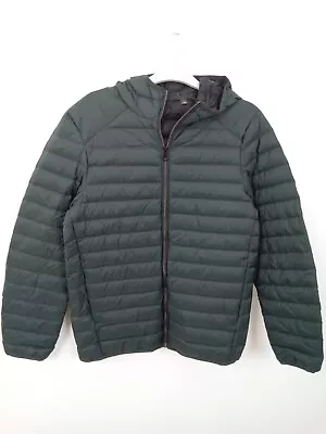 Buy M&S Hooded Feather & Down Quilted Jacket Size S Dark Green NEW F2 • 9.99£