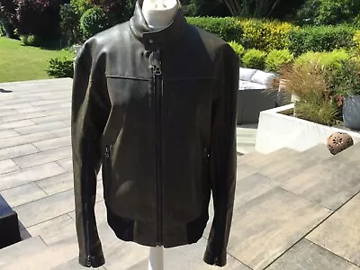 Buy Hugo Boss Distressed Faux Leather Mens Jacket - (50) - UK 40  • 29.95£