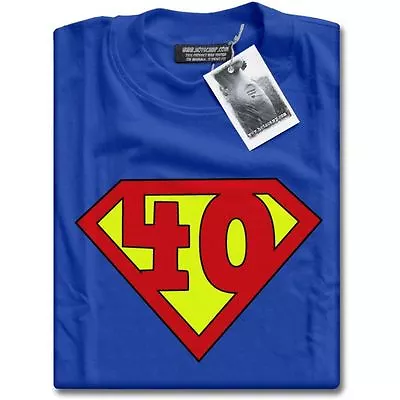 Buy NEW Super 40 Years Old 40th Birthday Party Top Superhero Gift Present T-Shirt • 13.99£