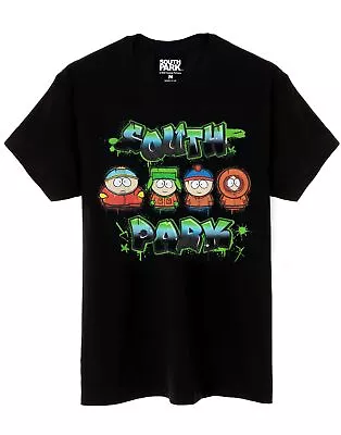 Buy South Park T-Shirt Mens Eric Kenny Stan Kyle Series Graffiti Logo Top • 16.95£