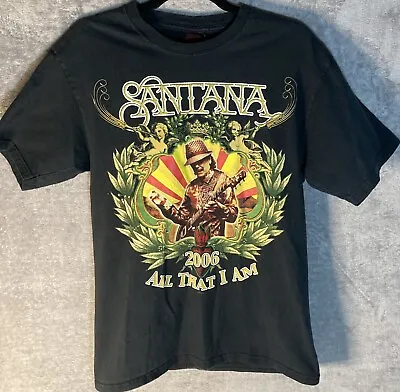 Buy Carlos Santana Concert All That I Am Tour T-Shirt 2006 Nice Condition Size M • 28.41£