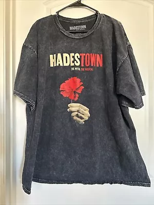 Buy Hades Town Shirt Womens Small Short Sleeve The Musical Pullover Knit Black • 9.65£
