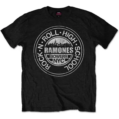 Buy Ramones Rock 'N Roll High School, Bowery, Nyc Official Tee T-Shirt Mens • 15.99£