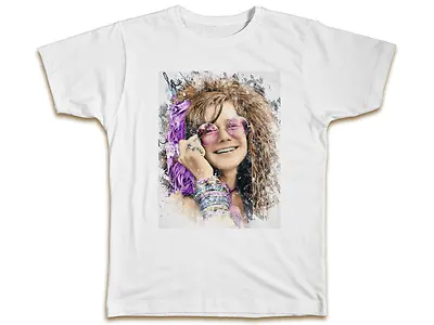Buy Janis Joplin T-Shirt - Cool Designer Retro Graphics Music Present Mens Womens • 7.99£