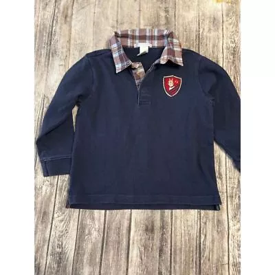 Buy Boys Blue Janie And Jack Long Sleeve Fourth Button Up Shirt 3T • 10.57£