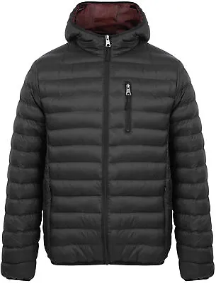 Buy Tokyo Laundry Puffer Jacket Mens Hooded Quilted Coat Warm Winter Zip Pockets • 29.99£
