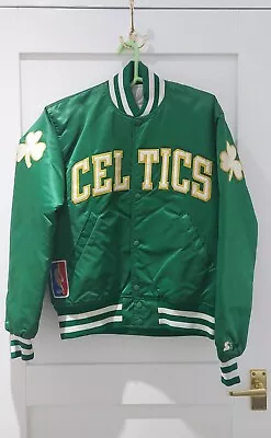 Buy Boston Celtics Vintage Starter Satin Jacket Small • 89£