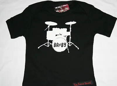 Buy Drum Baby - Alternative Funny Rock Music Black Baby T Shirt  • 6.50£