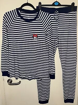 Buy Ladies Mickey Mouse Striped Pyjama Set. Size Small (10/12). New • 15£