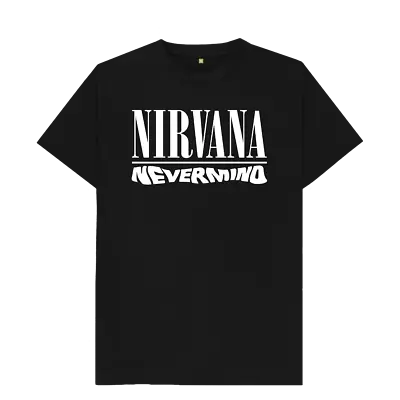 Buy Nirvana Nevermind Smiley Face Logo Design T-Shirt Band Tee Hard Rock Metal • 12.99£