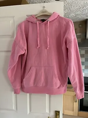 Buy Ladies New Look Pink Hoodie Sweater Winter Size 8 • 5£