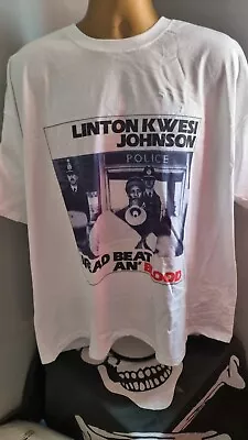 Buy Linton Kwesi Johnson - Dread Beat 'an Blood - 1981 Lp Print T Shirt- White Large • 15.99£