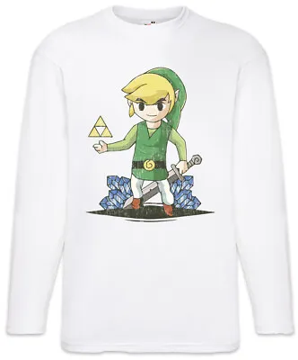 Buy Link Diamonds Long Sleeve T-Shirt Game Gamer Gaming Triforce Games Nerd Diamond • 27.59£