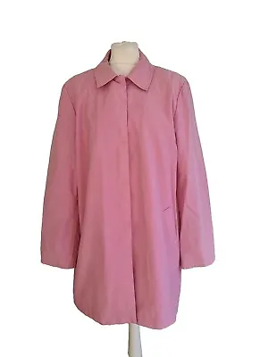 Buy Womens House Of Fraser Collared Pink Lightweight Jacket Coat. Size Uk 18, Eu 44. • 16£