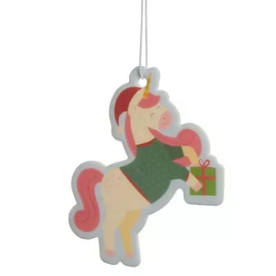 Buy Christmas Unicorn Festive Friends Air Freshener Cookie Scent Xmas Jumper NEW • 2.50£