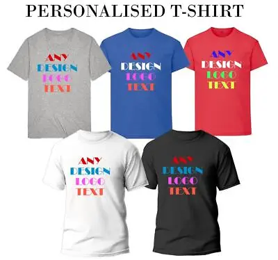 Buy Personalised T-Shirt Custom Text Logo Printed Men Women Kid Stag Hen Do Top Tee • 7.49£