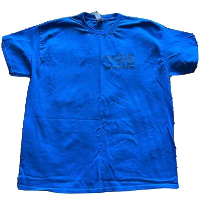 Buy 2022 Arcade Fire Neon Bible Tour Local Crew T-Shirt XL BLUE Concert Tee • 28.44£
