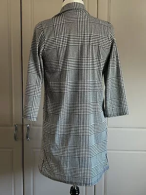 Buy Collared Jacket Longline Black/White Check Small/Medium • 4.49£