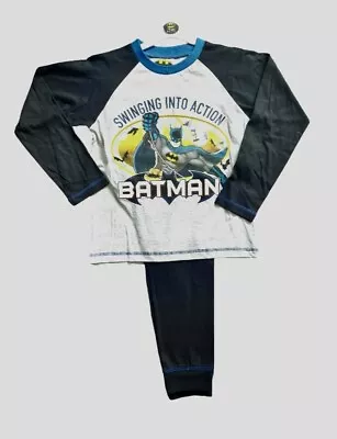 Buy Batman Swinging Into Action Pyjamas For Boys • 8£