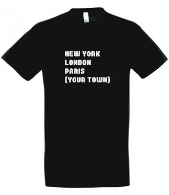 Buy New York Paris (your Town) T SHIRT Gift, Xmas, Present, Santa, Novelty, Joke • 7.95£