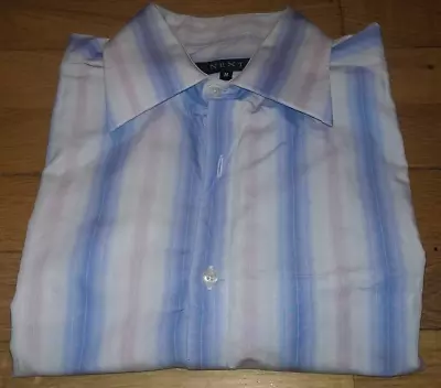 Buy Men's 100% Cotton Next Short Sleeved Shirt: Multi Coloured • 6£