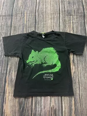 Buy Vintage 90s Goosebumps Neon Rat Shirt Youth Kids Size 8 Short Sleeve Green • 36.48£