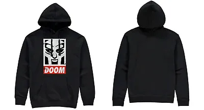 Buy MF Doom Distressed Doom Hip Hop Hoody Navy • 31.49£