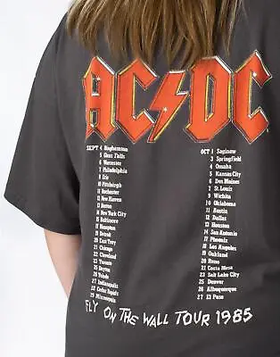 Buy AC/DC Oversized T-Shirt Dress Ladies Womens 1985 Band Tour Outfit • 20.99£