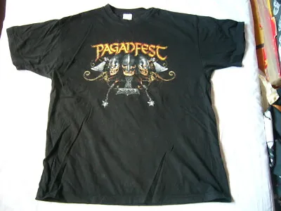 Buy V.A. ENSIFERUM,MOONSORROW,KORPIKLAANI… – Rare Old 2008 Paganfest T-Shirt!!! Paga • 23.79£