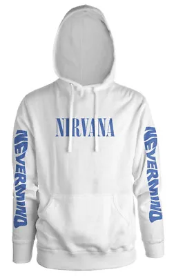 Buy Nirvana Nevermind White Pull Over Hoodie OFFICIAL • 44.49£