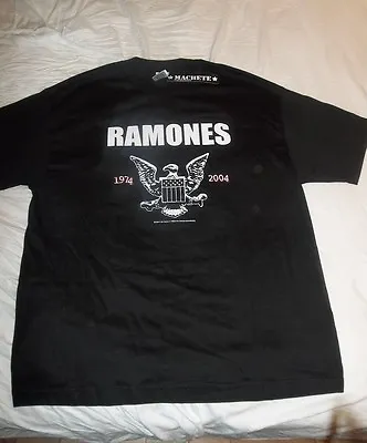 Buy RAMONES Vintage 30th Anniversary T-SHIRT Size XL New Old Stock 2004 With Tags • 37.79£