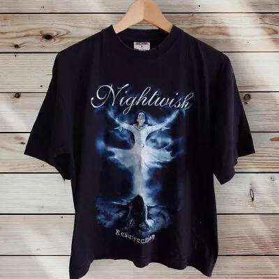 Buy Men's Nightwish Resurrection Black Graphic T-shirt, Small • 14.95£