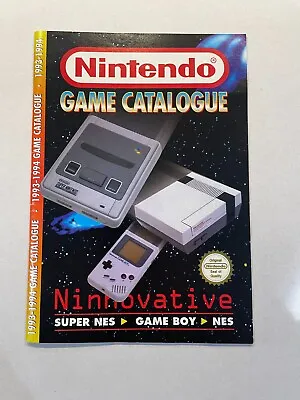 Buy Nintendo Game Catalogue 35 Page 1993- 1994 SNES NES Gameboy Merch Book Guide • 14.99£