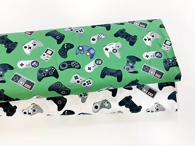 Buy GAMING CONTROLLERS Cotton Fabric Playstation Xbox Nintendo Craft Dressmaking • 4.99£