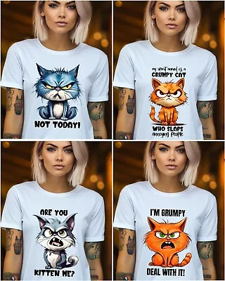 Buy Are You Kitten Me Grumpy Cat Funny Quote Sarcastic Rude Gift Woman T Shirt UK • 8.99£