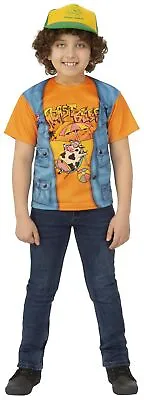 Buy Stranger Things Dustin's Roast Beef T-shirt Child Halloween Costume Large 10-12 • 8.65£