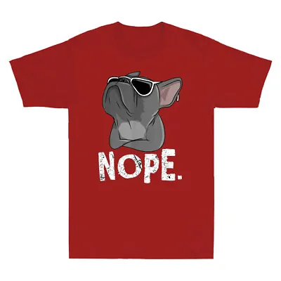 Buy Nope Lazy Frenchie Shirt For French Bulldog Dog Lover Gift Short Sleeve T-Shirt • 14.99£