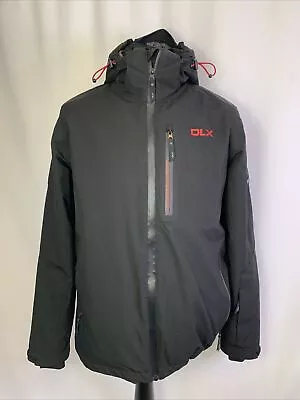 Buy DLX Mens Waterproof Jacket Black Zip Ski Small Wind Proof Breathable  L728 • 28.99£