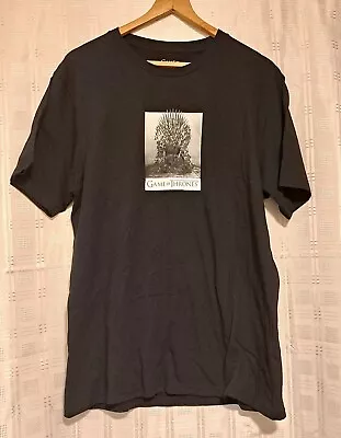 Buy Game Of Thrones VGC Mens Short Sleeve Black HBO 2019 Official T- Shirt Size L • 8.95£